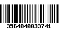 Código de Barras 3564040033741