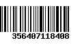 Código de Barras 356407118408