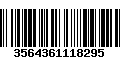 Código de Barras 3564361118295