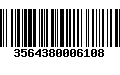 Código de Barras 3564380006108