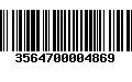 Código de Barras 3564700004869