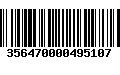 Código de Barras 356470000495107