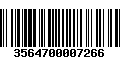 Código de Barras 3564700007266