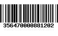 Código de Barras 356470000881202