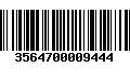 Código de Barras 3564700009444