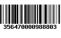 Código de Barras 356470000988803