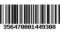 Código de Barras 356470001449308