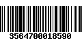 Código de Barras 3564700018590