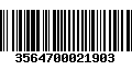 Código de Barras 3564700021903