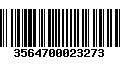 Código de Barras 3564700023273