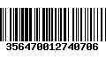 Código de Barras 356470012740706