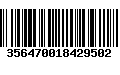 Código de Barras 356470018429502