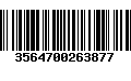 Código de Barras 3564700263877