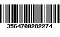 Código de Barras 3564700282274