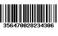 Código de Barras 356470028234306