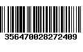 Código de Barras 356470028272409