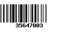 Código de Barras 35647003