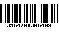 Código de Barras 3564700306499