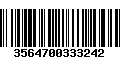 Código de Barras 3564700333242