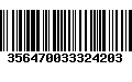 Código de Barras 356470033324203