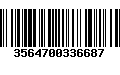 Código de Barras 3564700336687