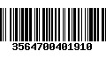 Código de Barras 3564700401910