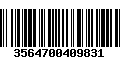 Código de Barras 3564700409831