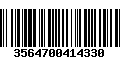 Código de Barras 3564700414330