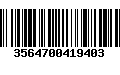 Código de Barras 3564700419403