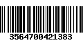 Código de Barras 3564700421383