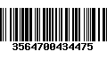 Código de Barras 3564700434475