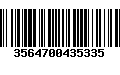 Código de Barras 3564700435335