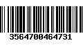 Código de Barras 3564700464731