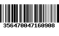 Código de Barras 356470047160908