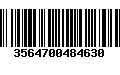 Código de Barras 3564700484630