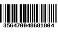 Código de Barras 356470048681804