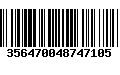 Código de Barras 356470048747105