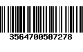 Código de Barras 3564700507278