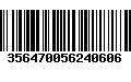 Código de Barras 356470056240606