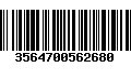 Código de Barras 3564700562680