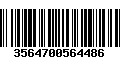 Código de Barras 3564700564486