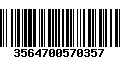 Código de Barras 3564700570357