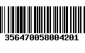 Código de Barras 356470058004201