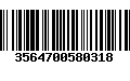 Código de Barras 3564700580318