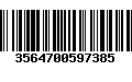 Código de Barras 3564700597385