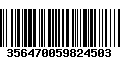 Código de Barras 356470059824503