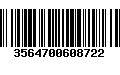 Código de Barras 3564700608722