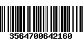 Código de Barras 3564700642160