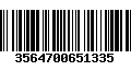 Código de Barras 3564700651335