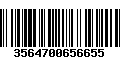 Código de Barras 3564700656655